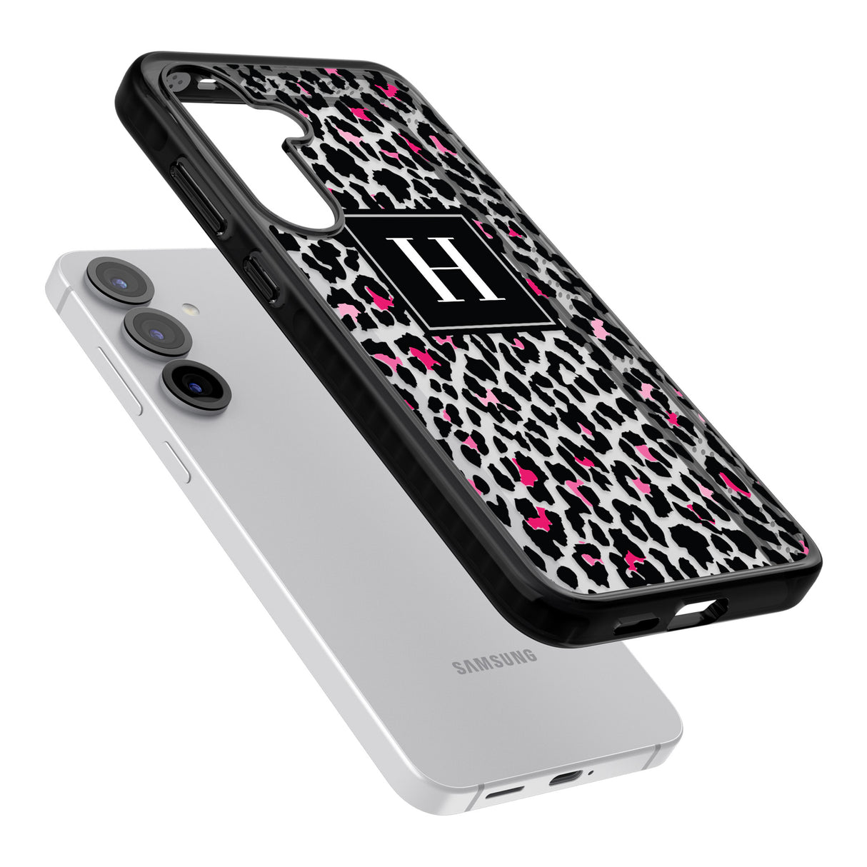 Personalised Pink Monogram Leopard Spots