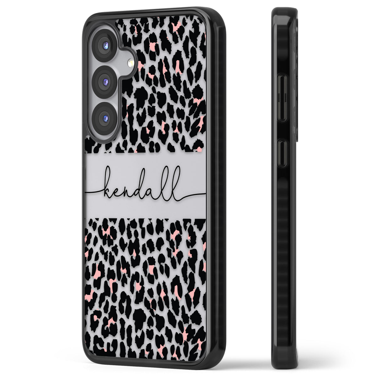 Personalised Pink & Cursive Leopard Spots