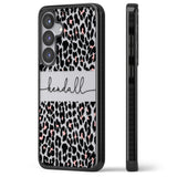 Personalised Pink & Cursive Leopard Spots