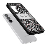 Personalised Pink & Cursive Leopard Spots