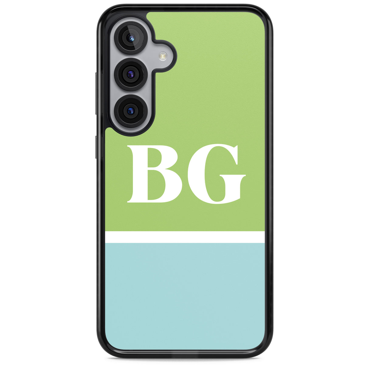Personalised Colourblock: Green & Turquoise
