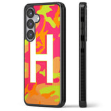 Personalised Bright Neon Camo Solid Monogram