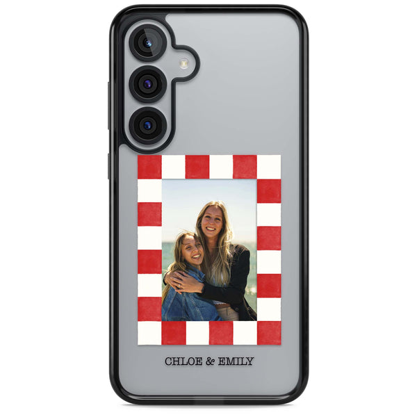 Personalised Red Check Photo