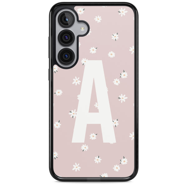 Personalised Pink Daisy Initial