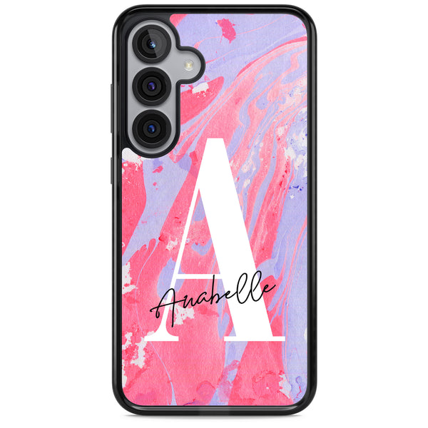 Personalised Pink & Purple Marble