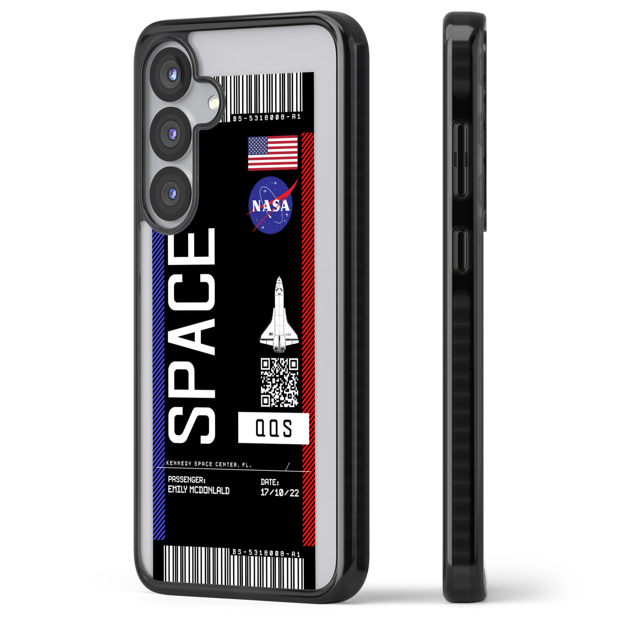 Personalised NASA Boarding Pass (Dark)