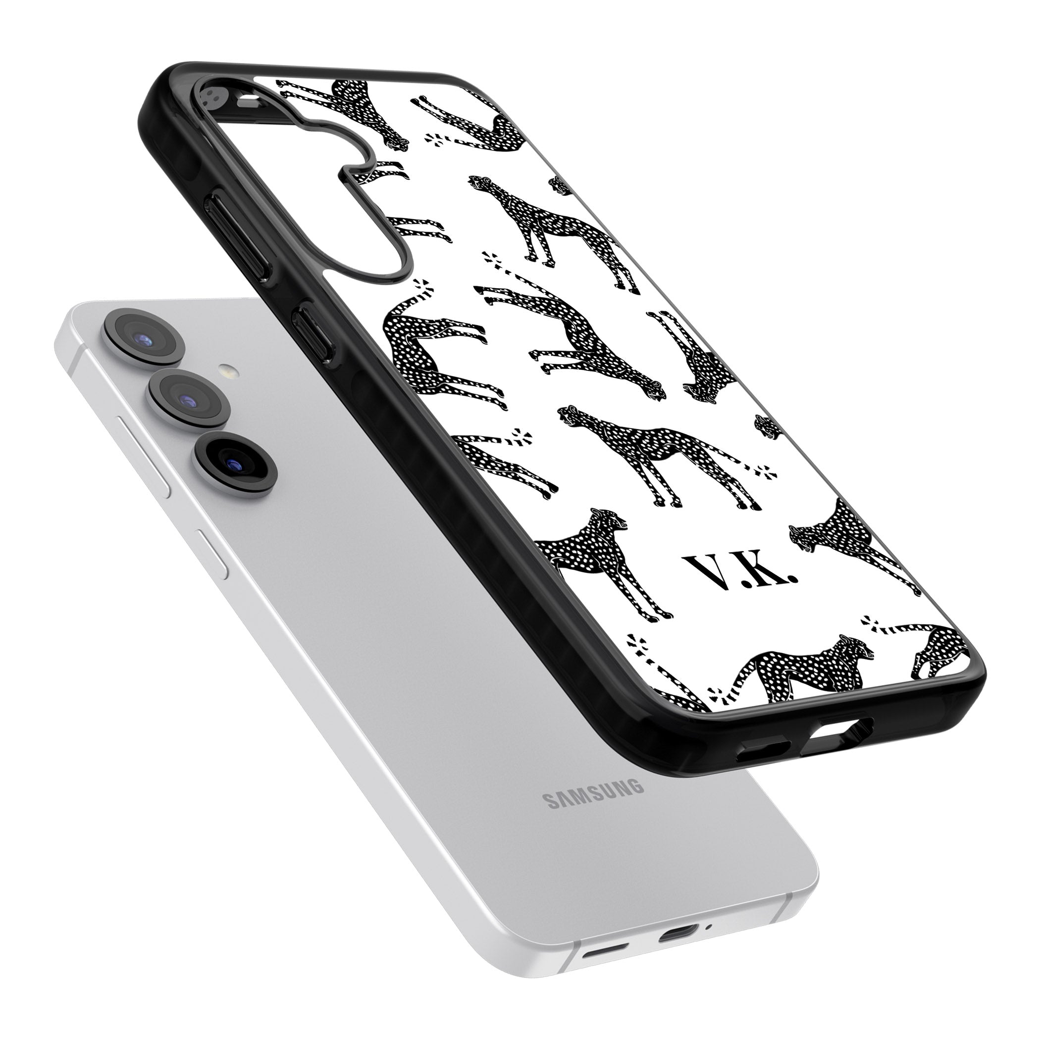 Personalised Black & White Cheetah Pattern