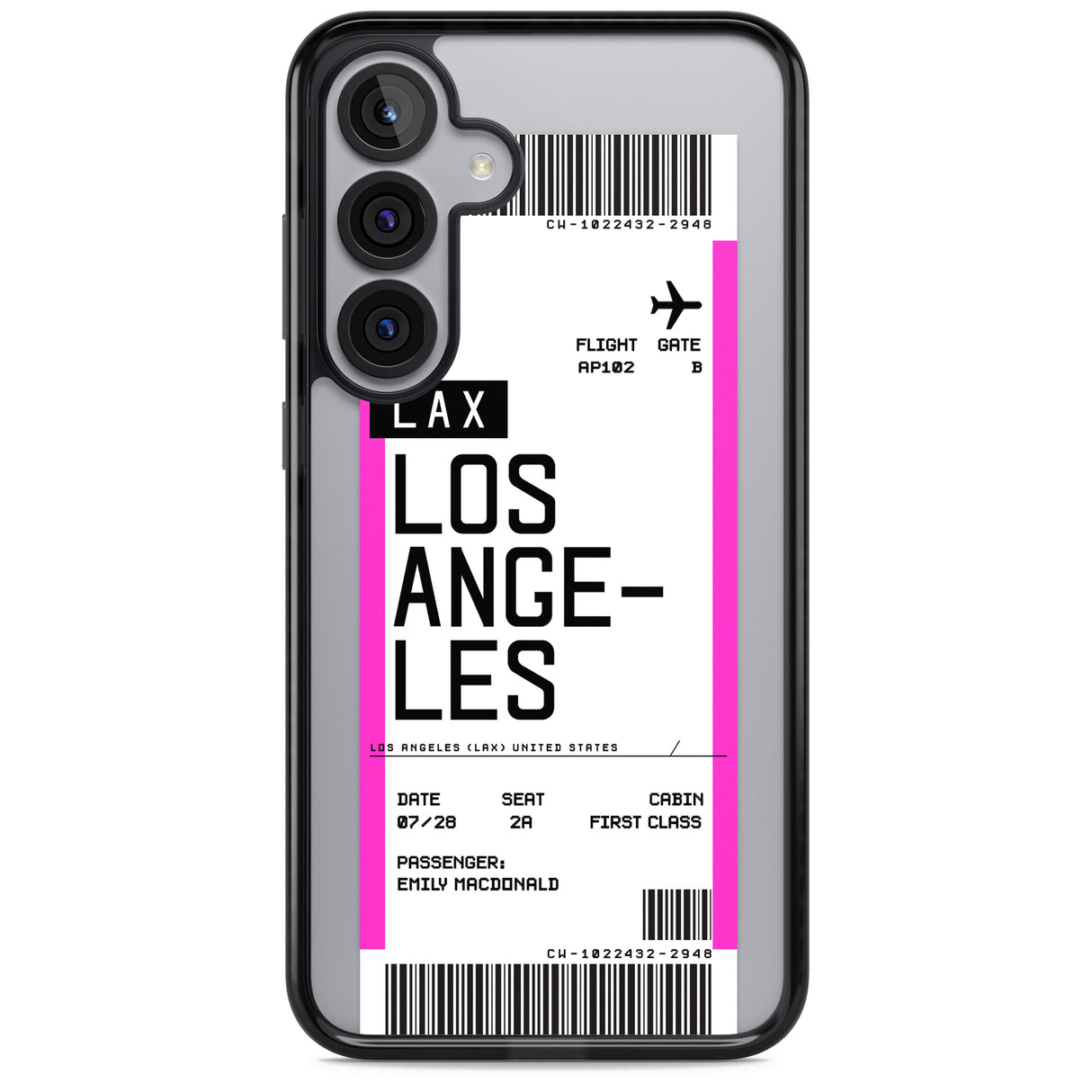 Personalised Los Angeles Boarding Pass