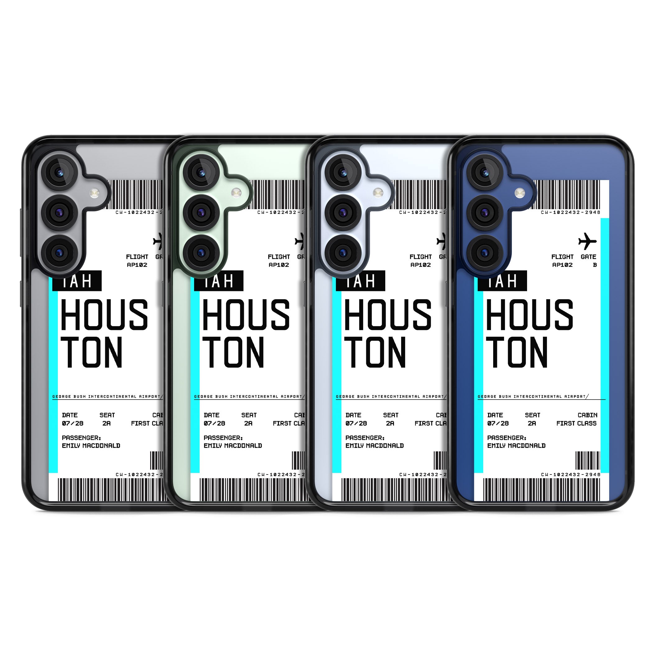 Personalised Houston Boarding Pass