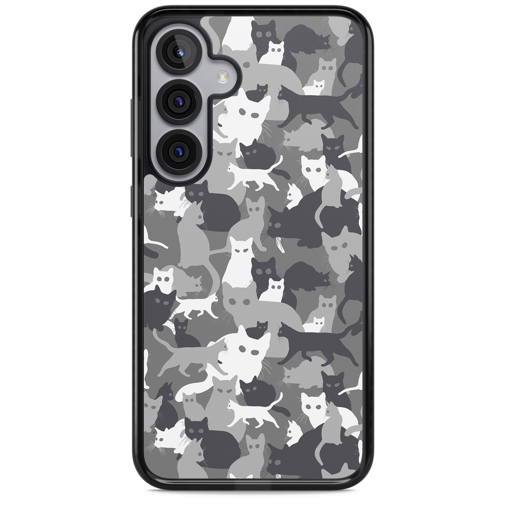 Dark Grey Cat Camouflage