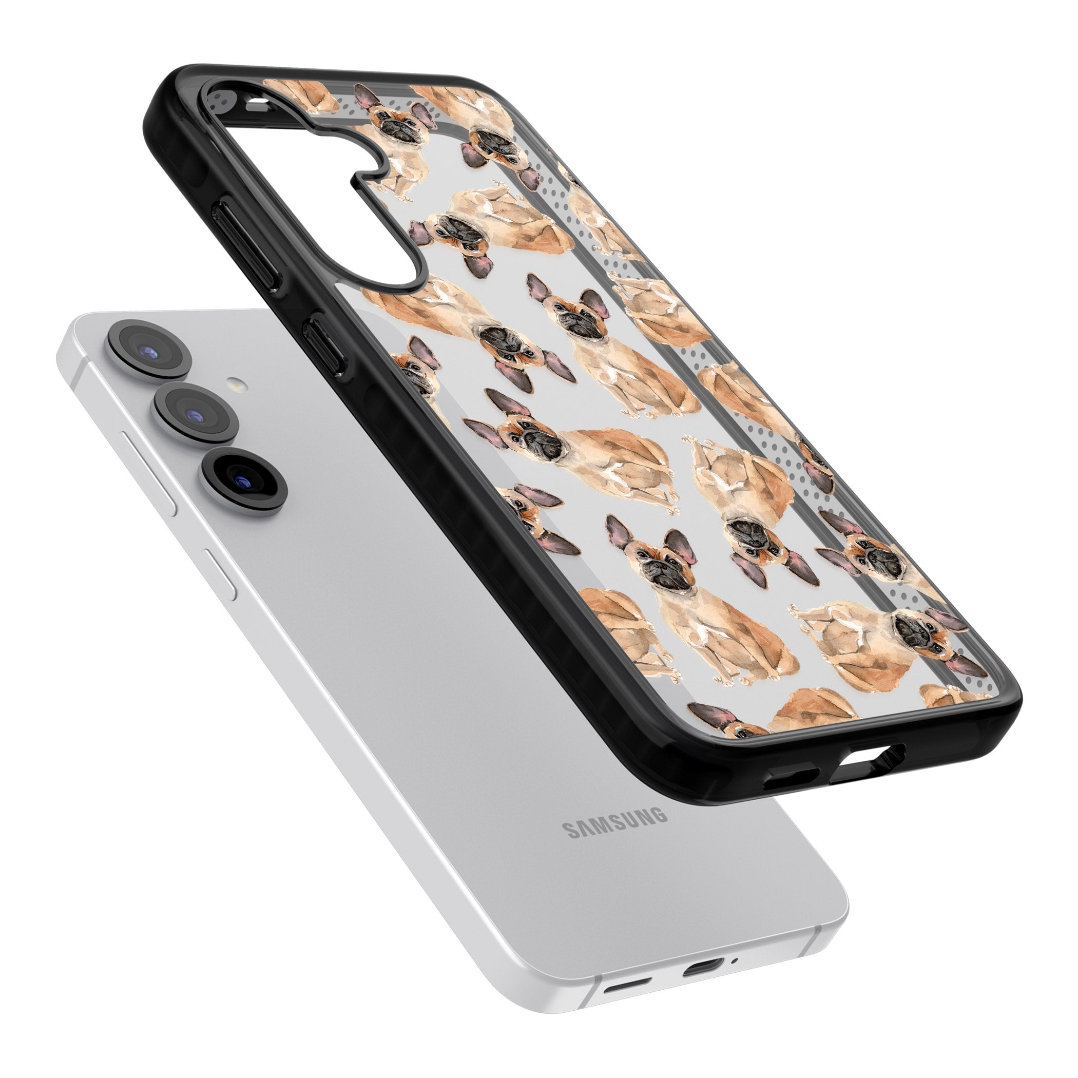 French Bulldog Watercolour Pattern