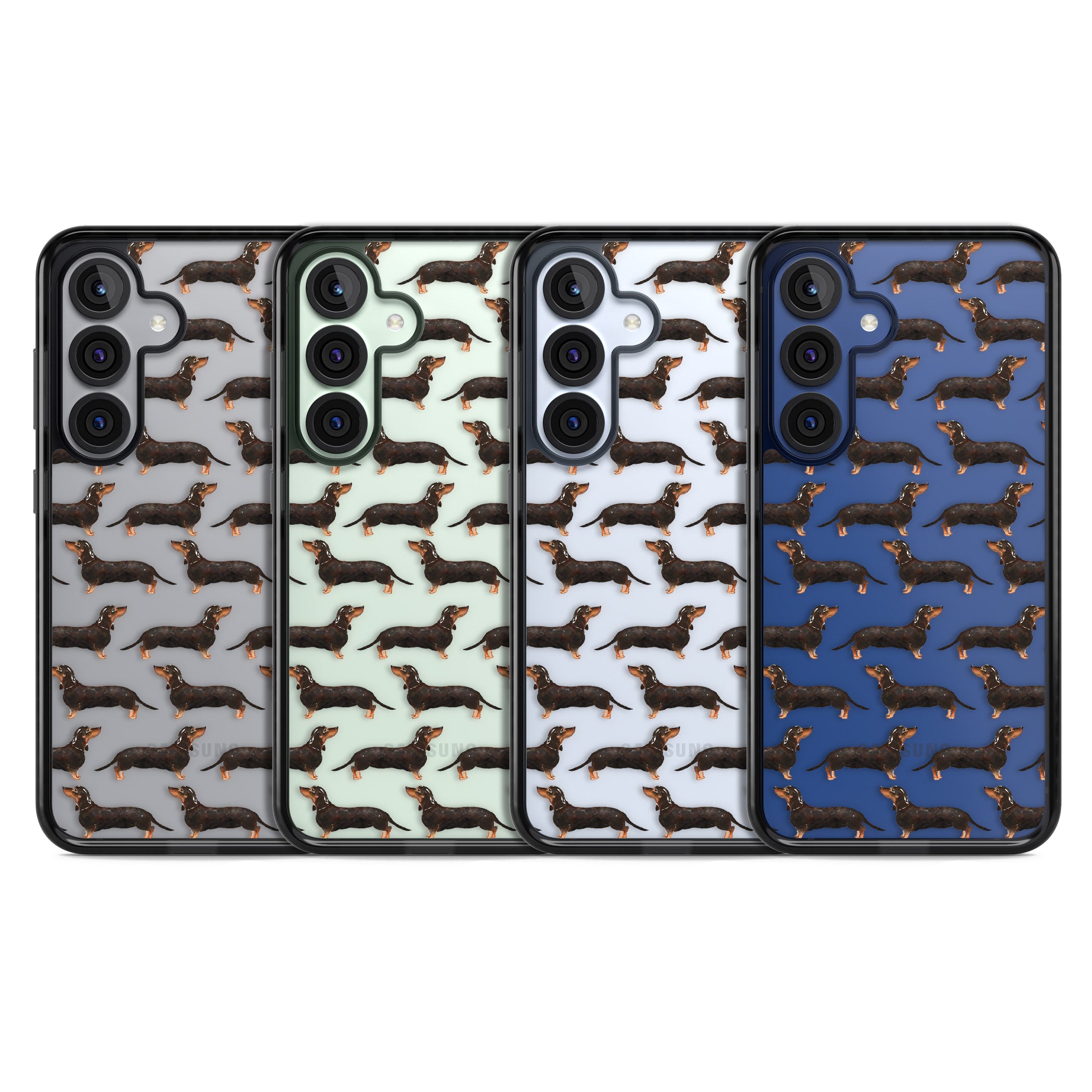 Dachshund Pattern Black Tan