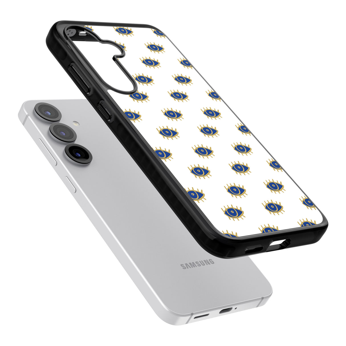 Gold Eyes Psychedelic Eyes Pattern