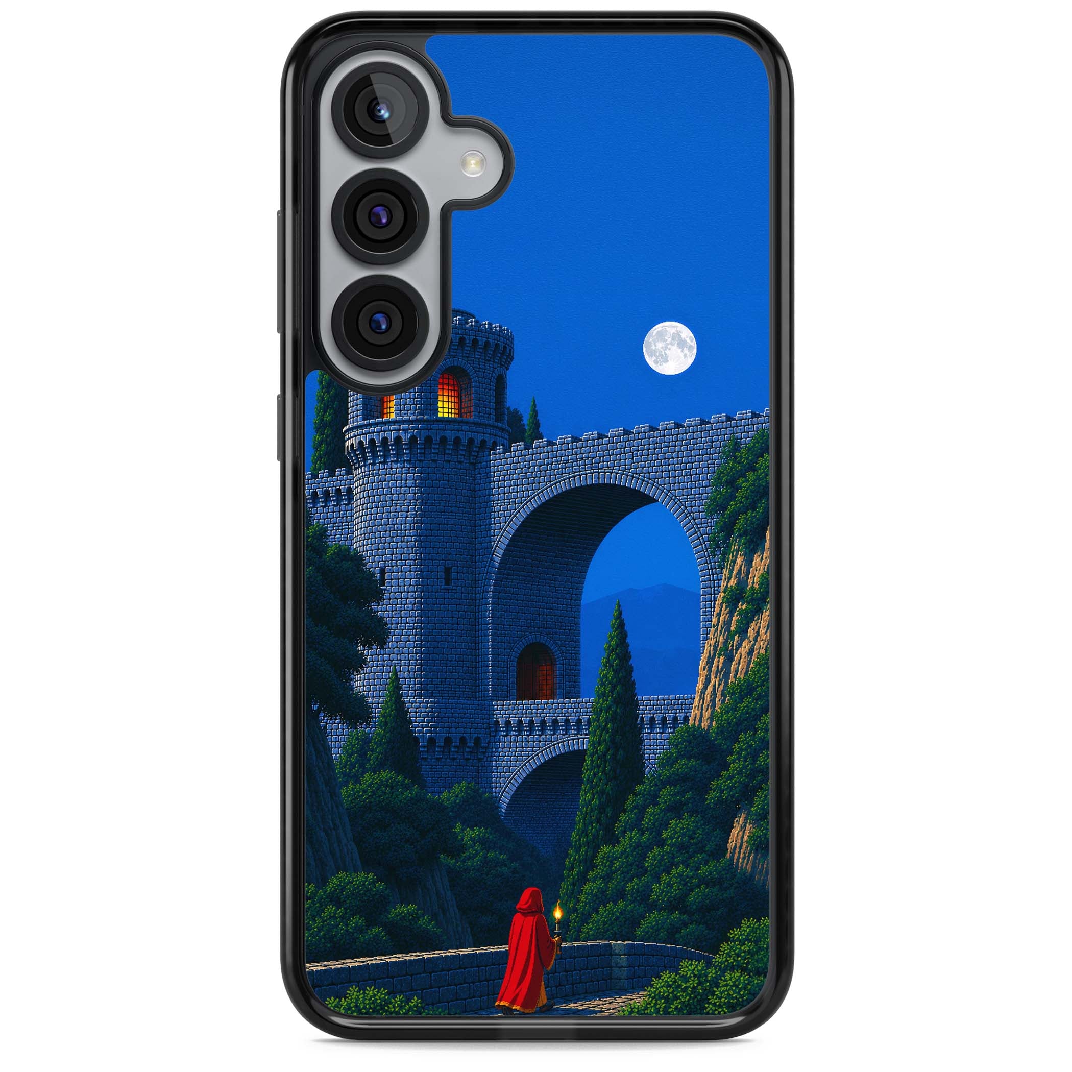 Castle Walls art iPhone case | Black Impact case for Samsung Galaxy S25, Samsung Galaxy S25 Plus
