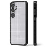 Simplistic Large Grid Pattern White (Transparent)