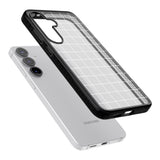 Simplistic Large Grid Pattern White (Transparent)