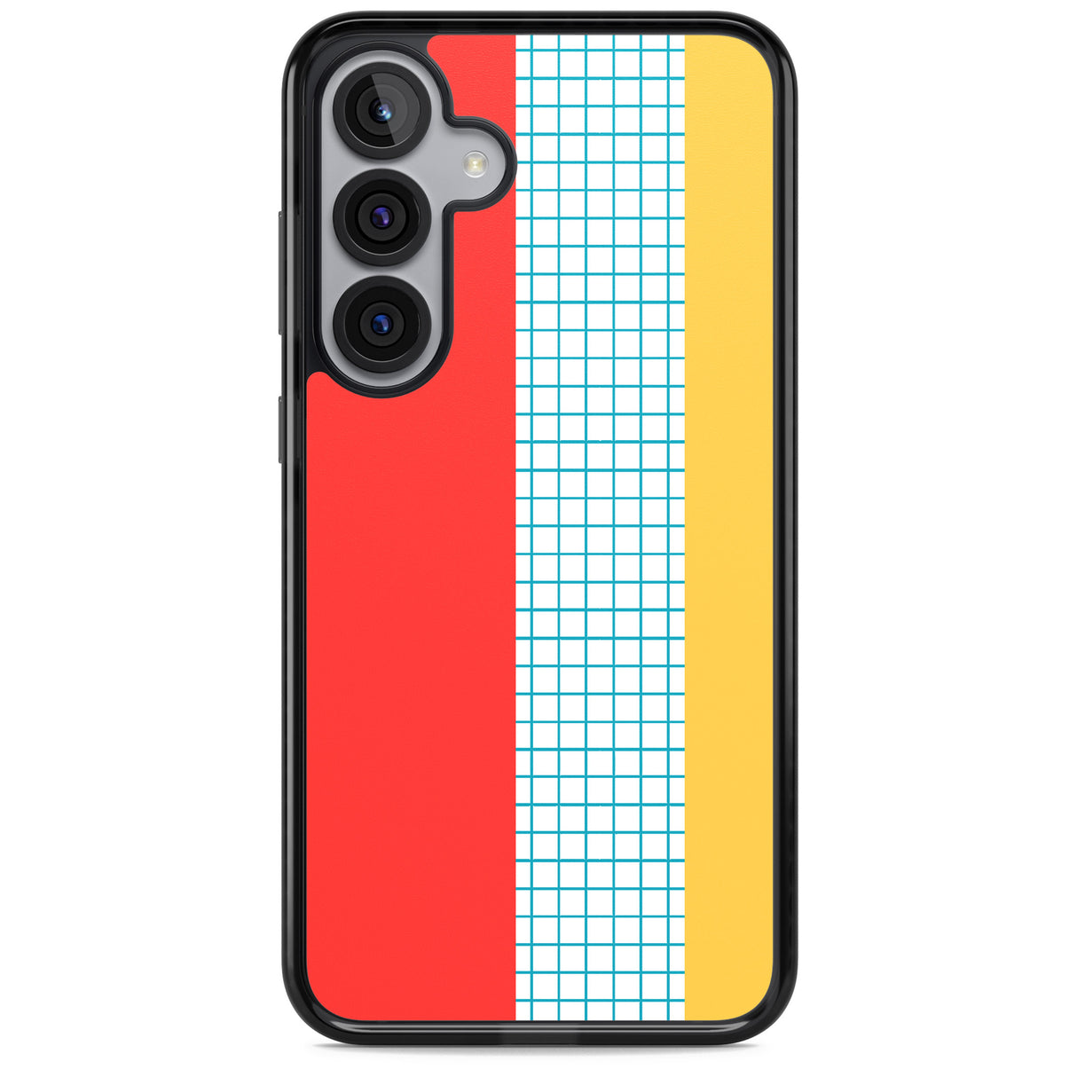 Abstract Grid Red, Blue, Yellow