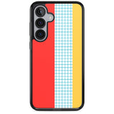 Abstract Grid Red, Blue, Yellow
