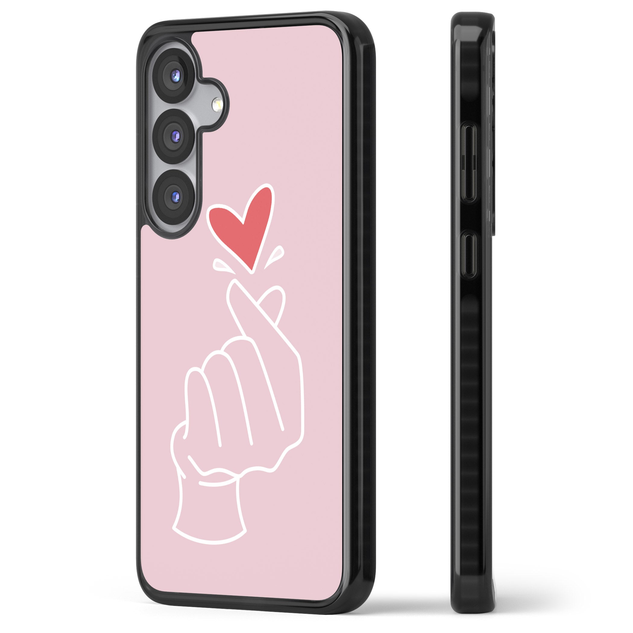 Pink Heart Hand