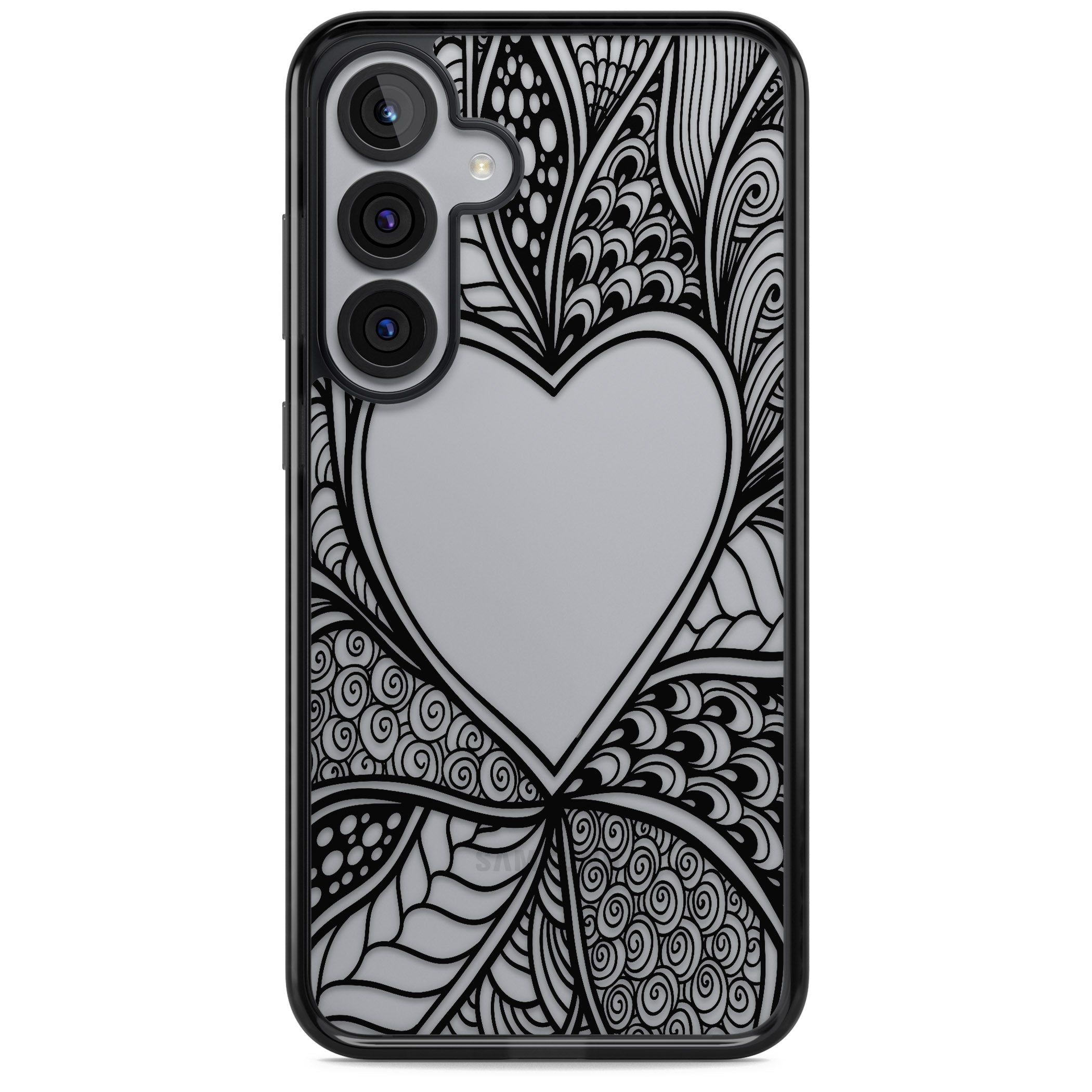Black Henna Heart