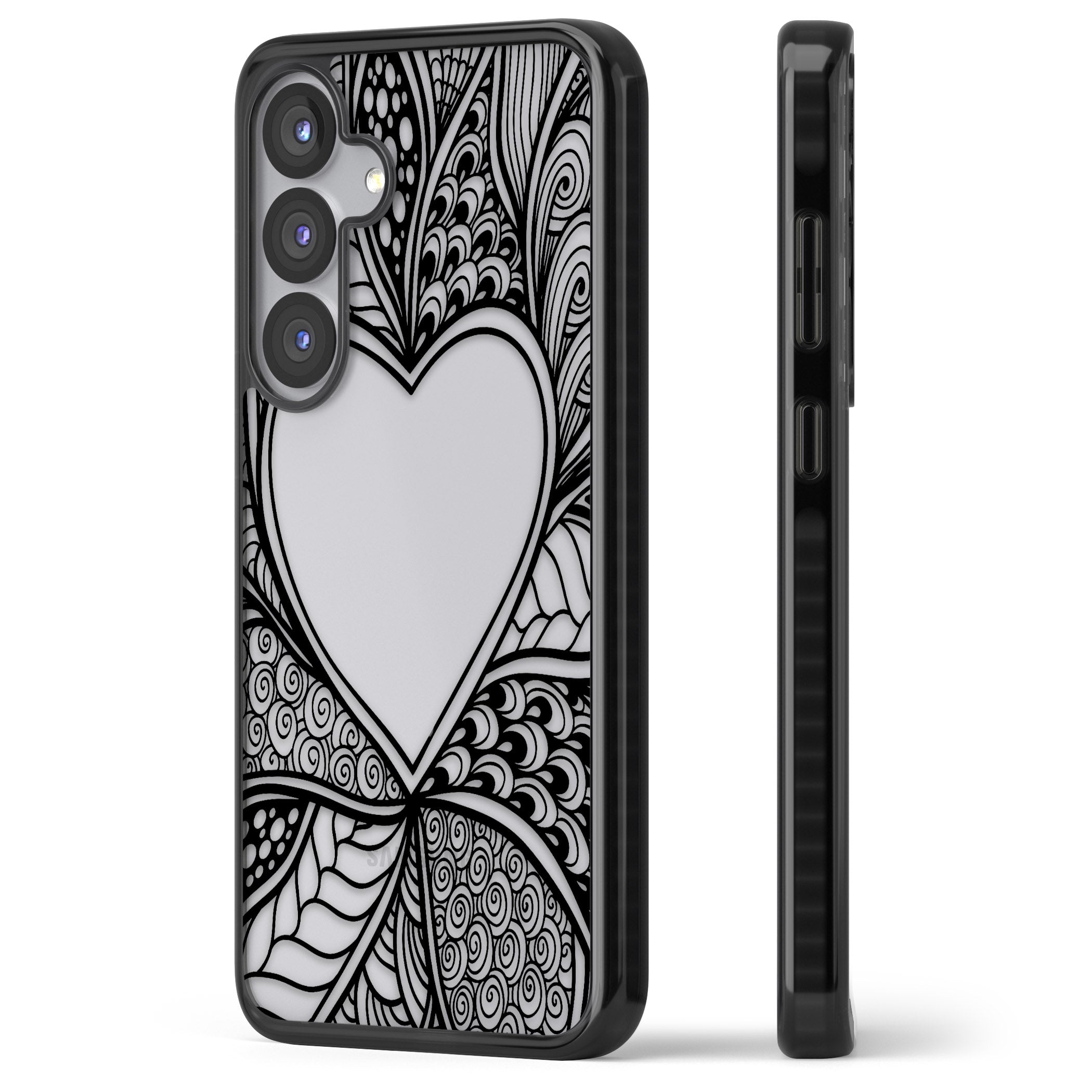 Black Henna Heart