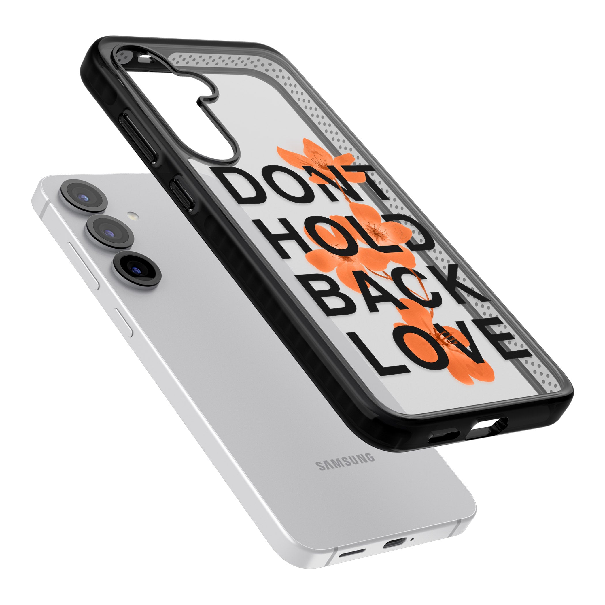 Don'T Hold Back Love Orange & Black