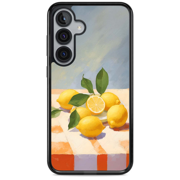 Lemons on Checkered Cloth