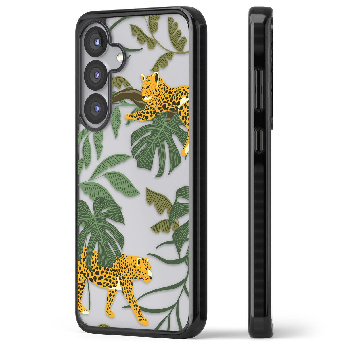 Two Jaguars & Foliage Jungle Cat Pattern