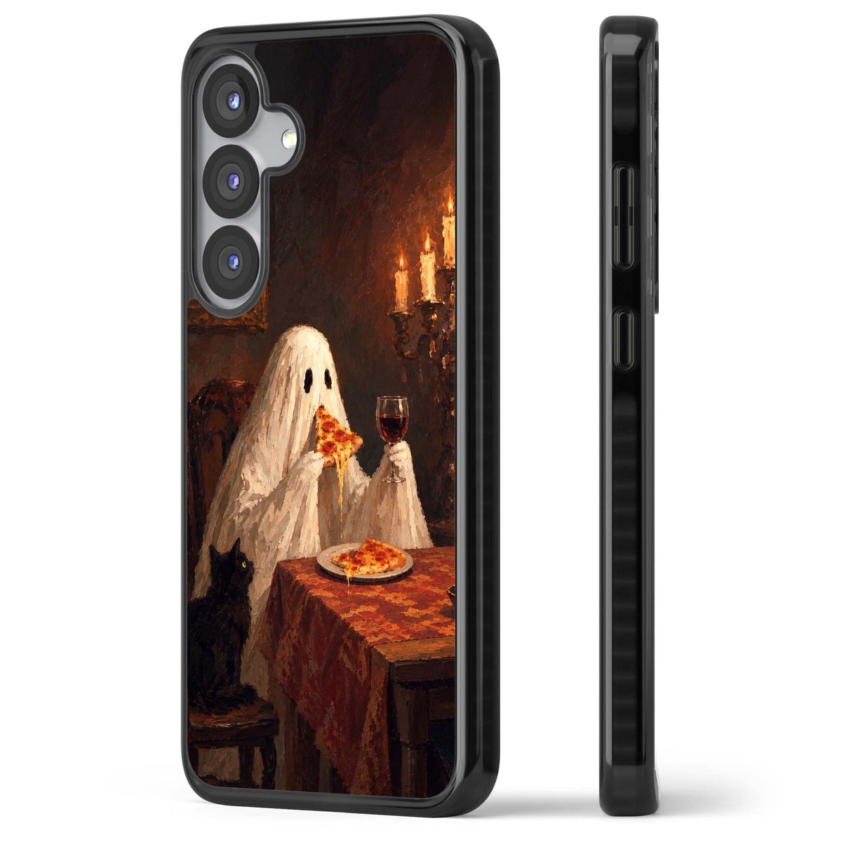Lonely Night In art iPhone case | Black Impact case for Samsung Galaxy S25, Samsung Galaxy S25 Plus