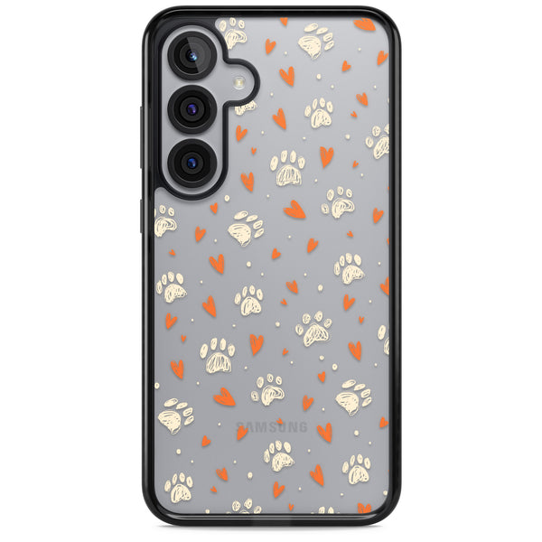 Paws And Hearts Pattern