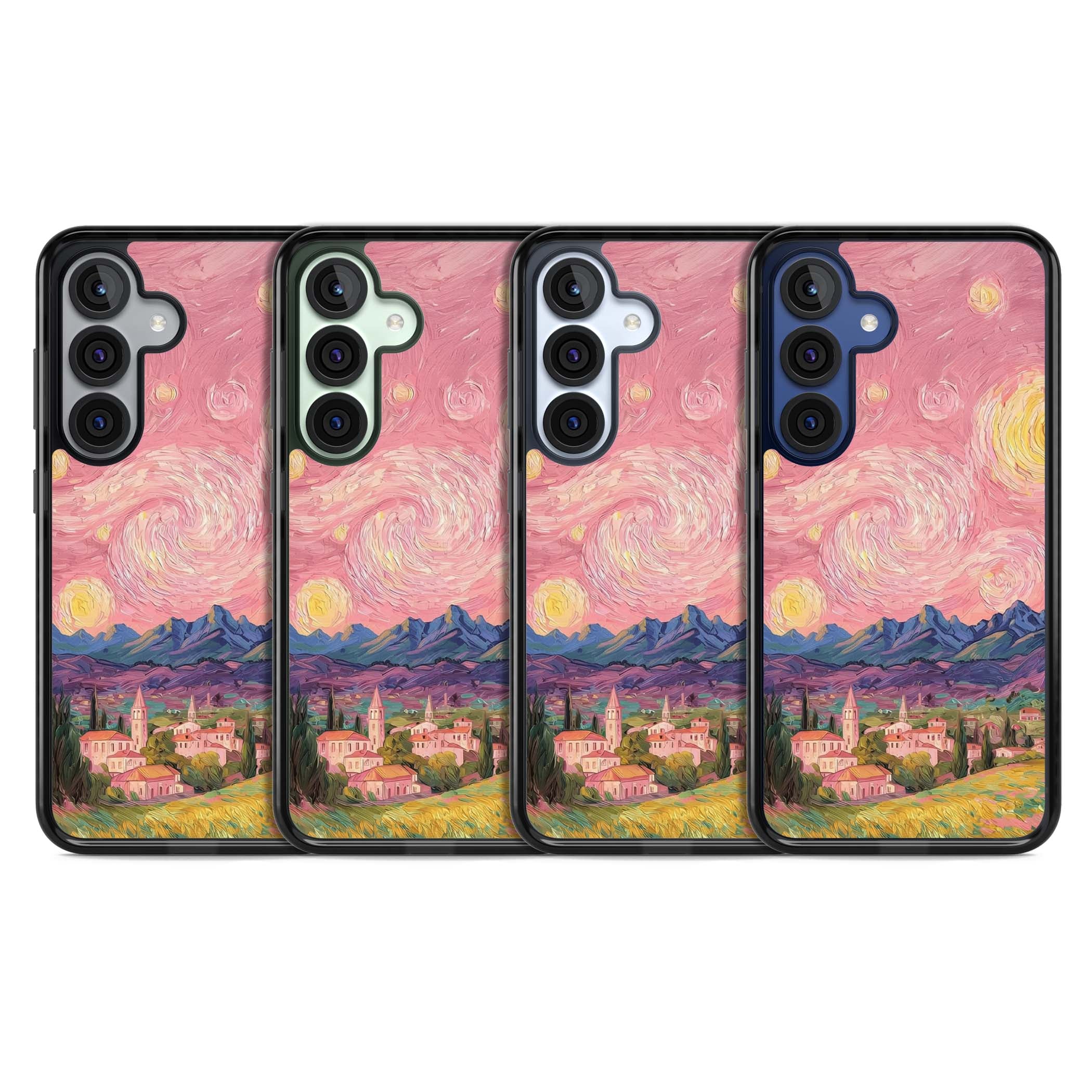 The Starry Sunset for her iPhone case | Black Impact case for Samsung Galaxy S25, Samsung Galaxy S25 Plus