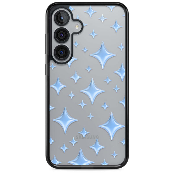 Blue Puff Sparkle Pattern