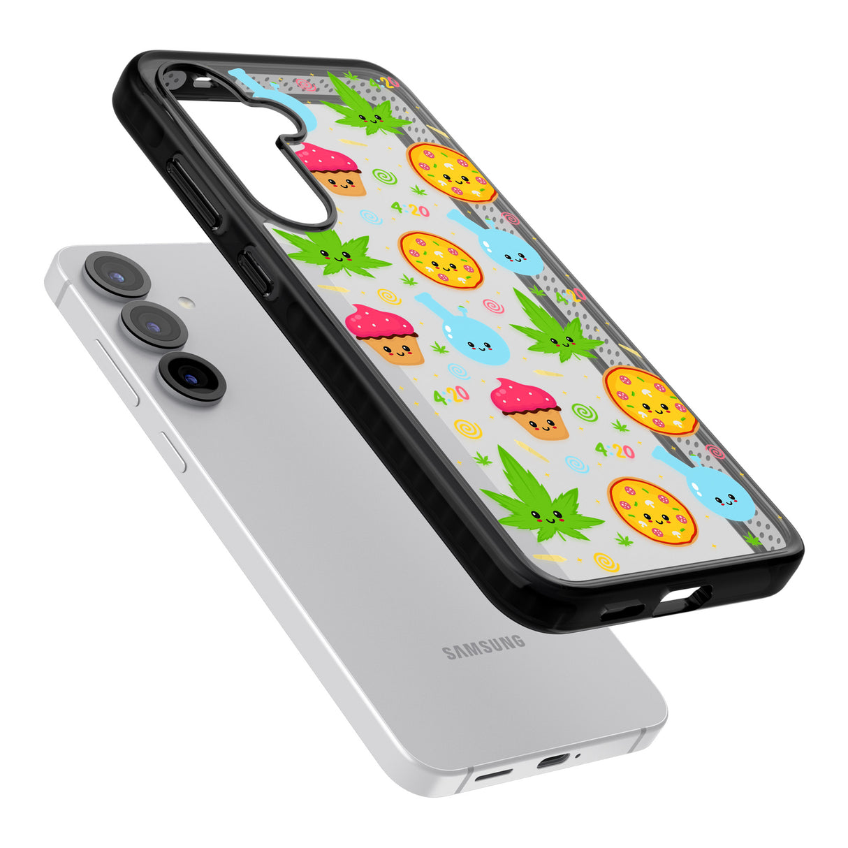 Kawaii Weed Pattern