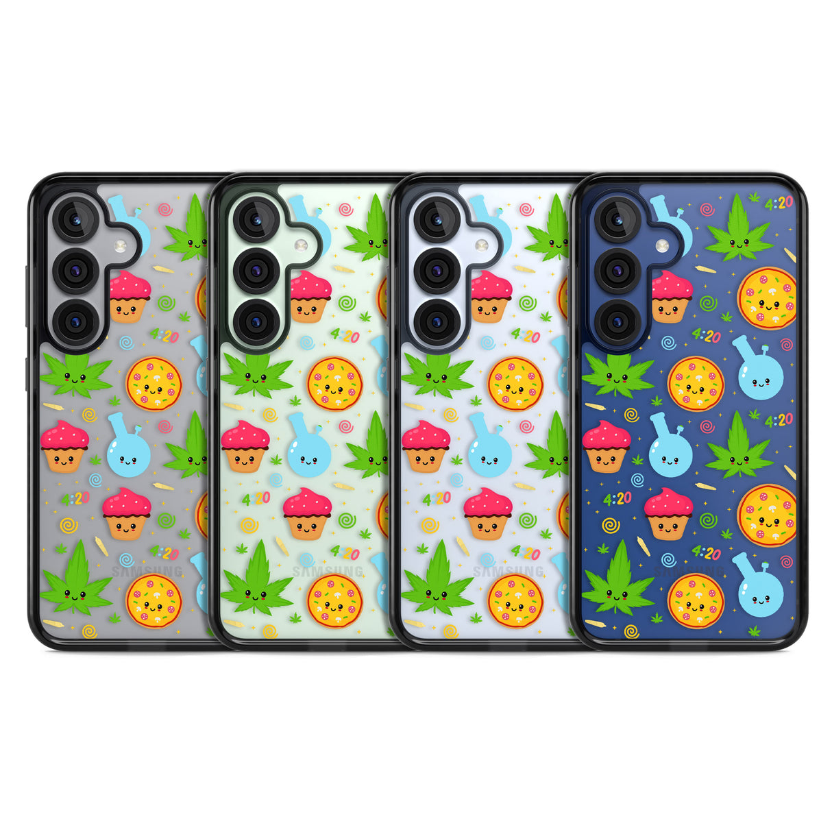 Kawaii Weed Pattern