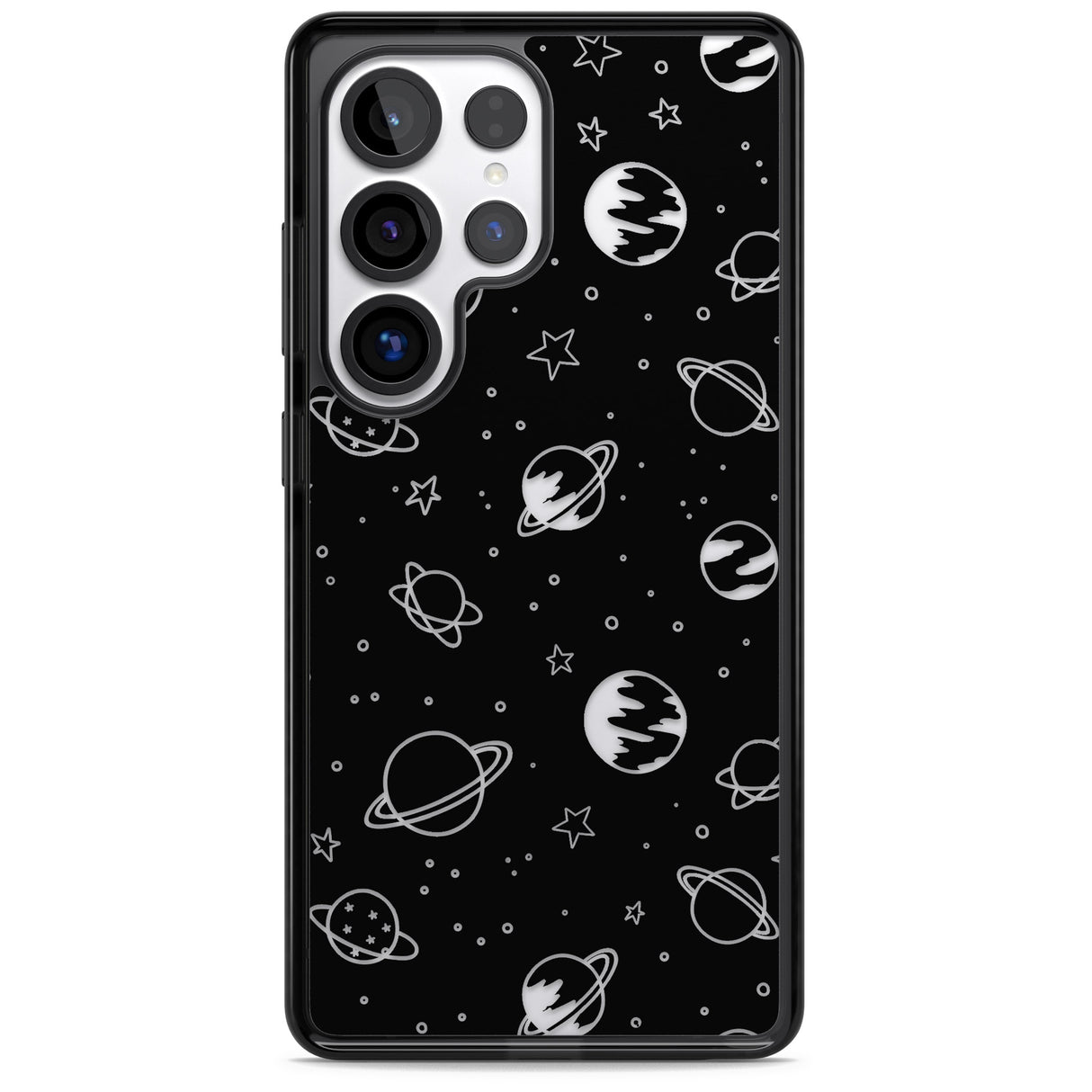 Cosmic Outer Space Design Clear on Black