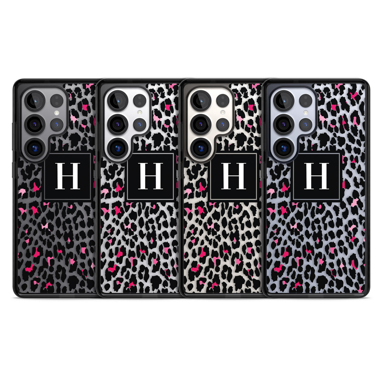 Personalised Pink Monogram Leopard Spots