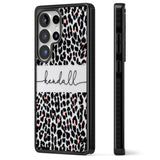 Personalised Pink & Cursive Leopard Spots