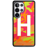 Personalised Bright Neon Camo Solid Monogram