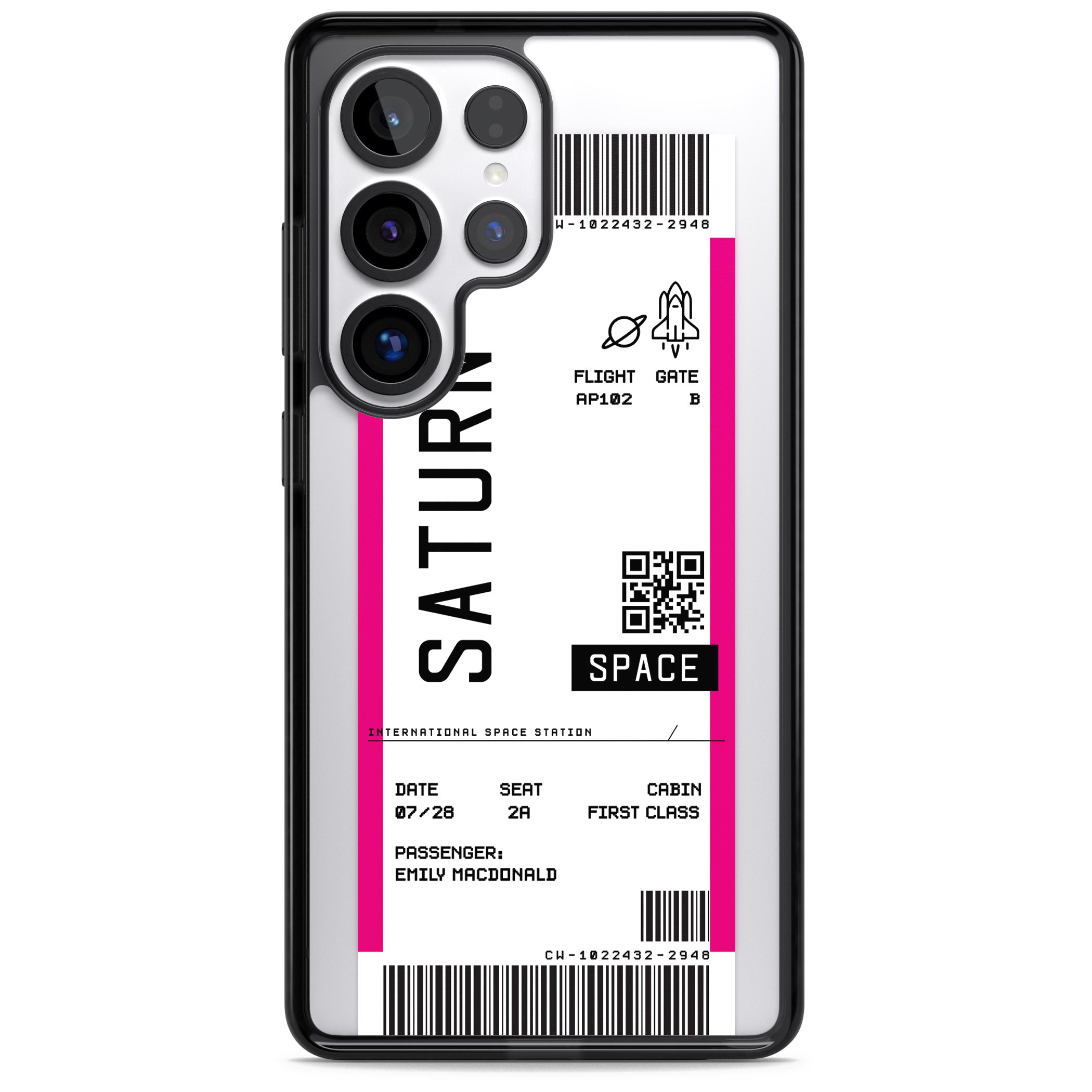 Personalised Saturn Travel Ticket