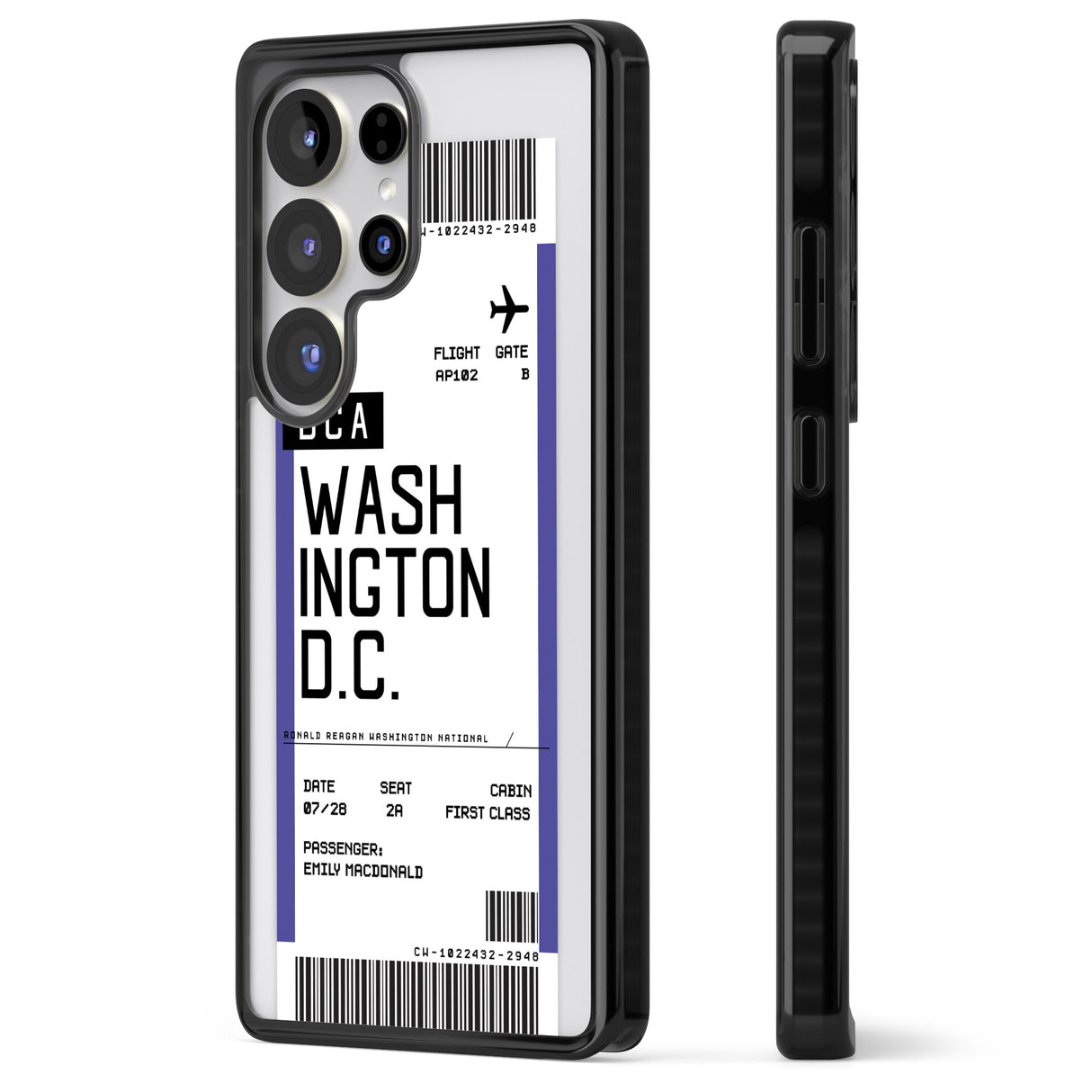 Personalised Washington D.C. Boarding Pass