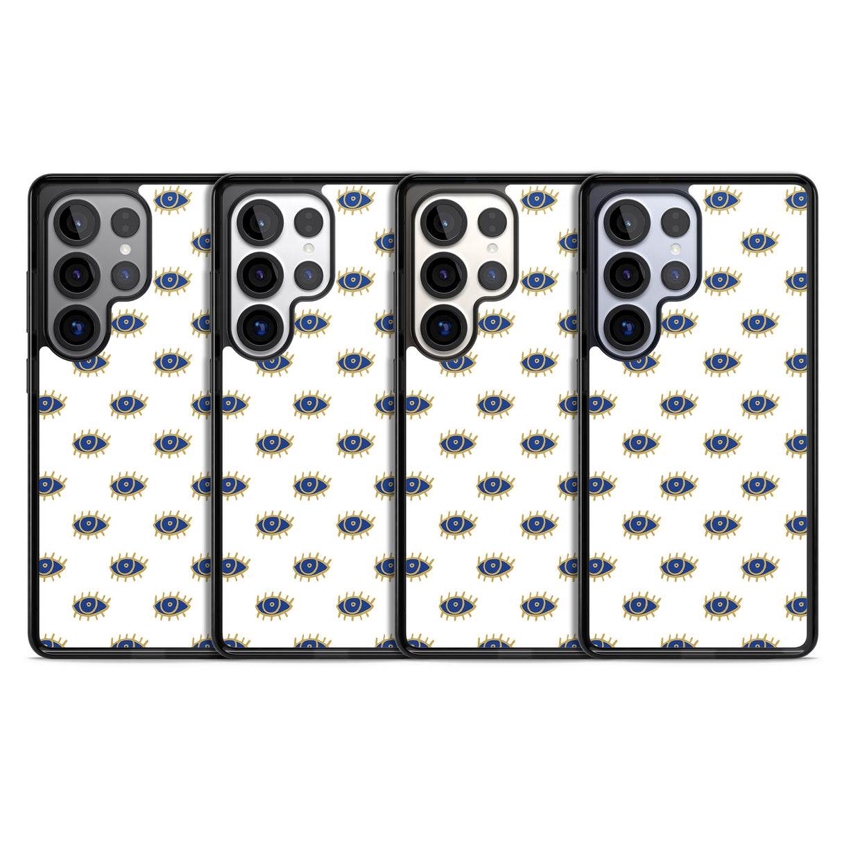 Gold Eyes Psychedelic Eyes Pattern