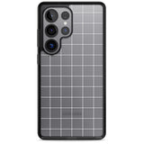 Simplistic Large Grid Pattern White (Transparent)