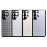 Simplistic Large Grid Pattern White (Transparent)