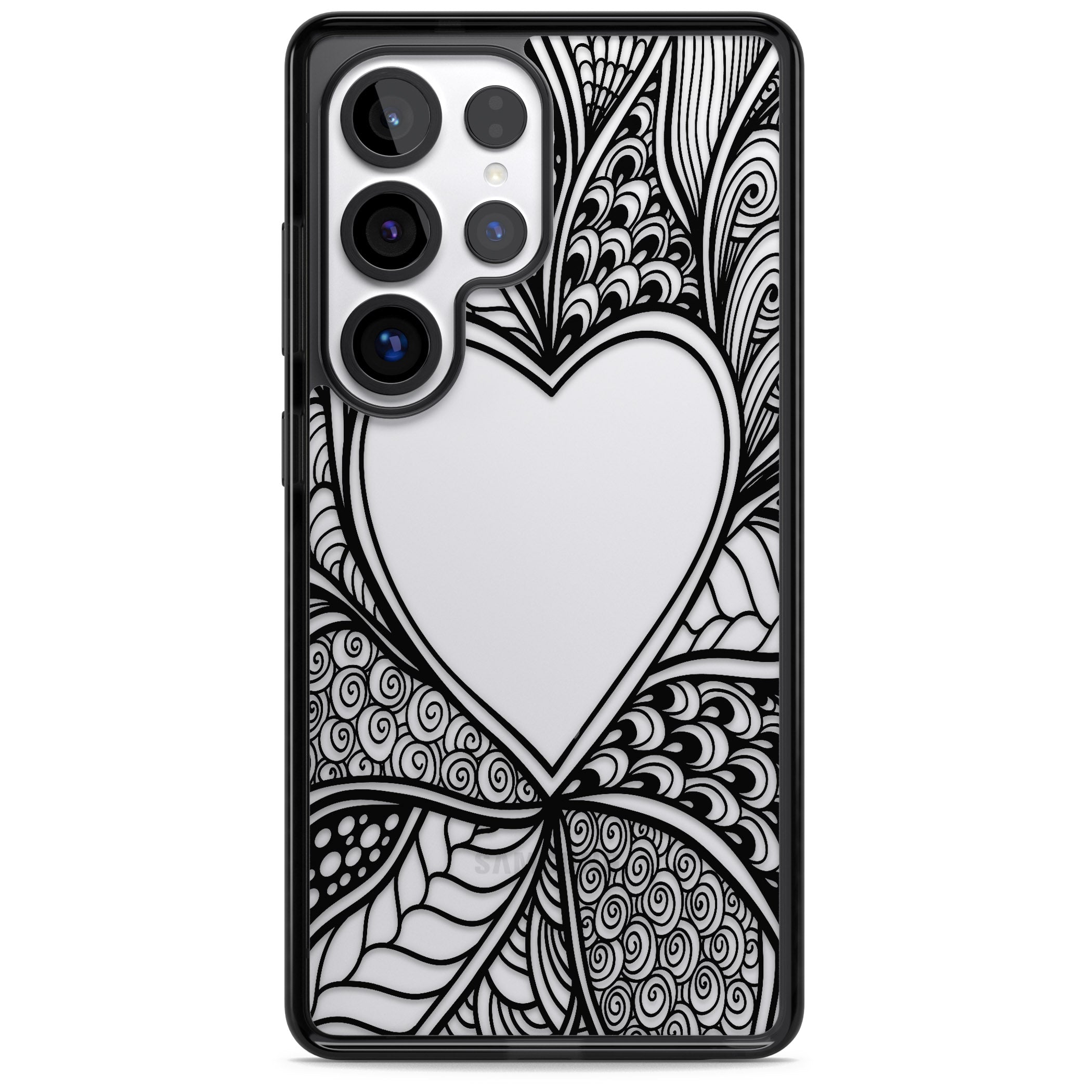 Black Henna Heart