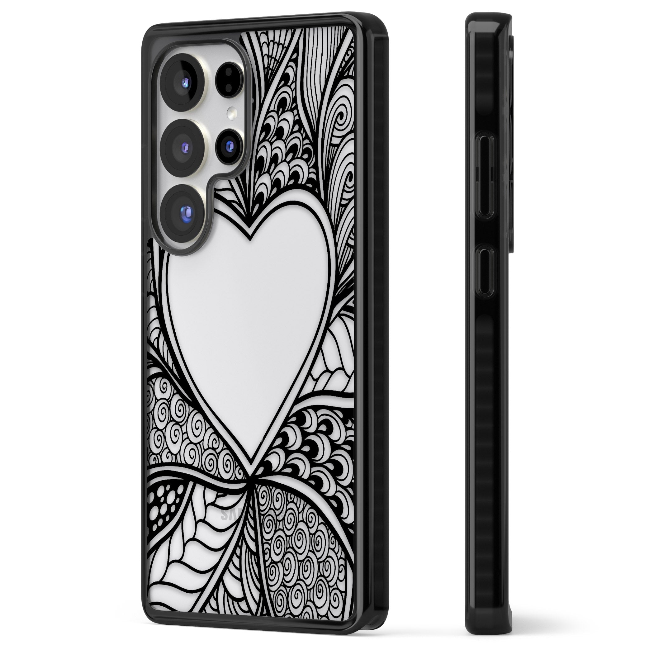 Black Henna Heart