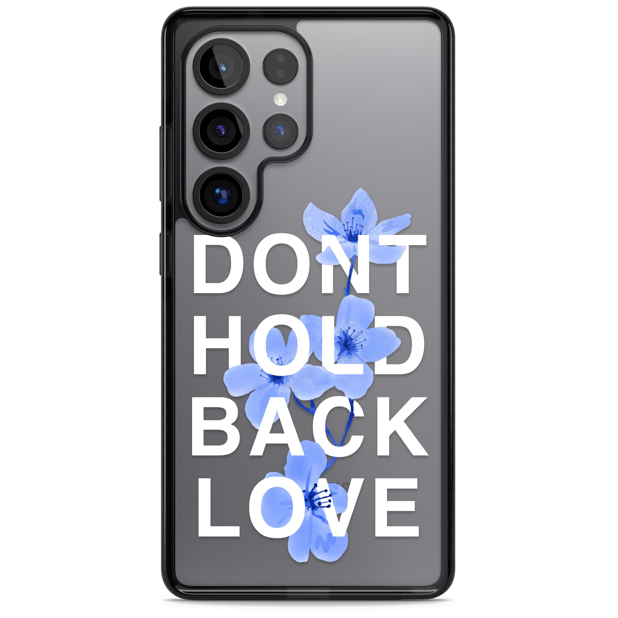 Don'T Hold Back Love Blue & White