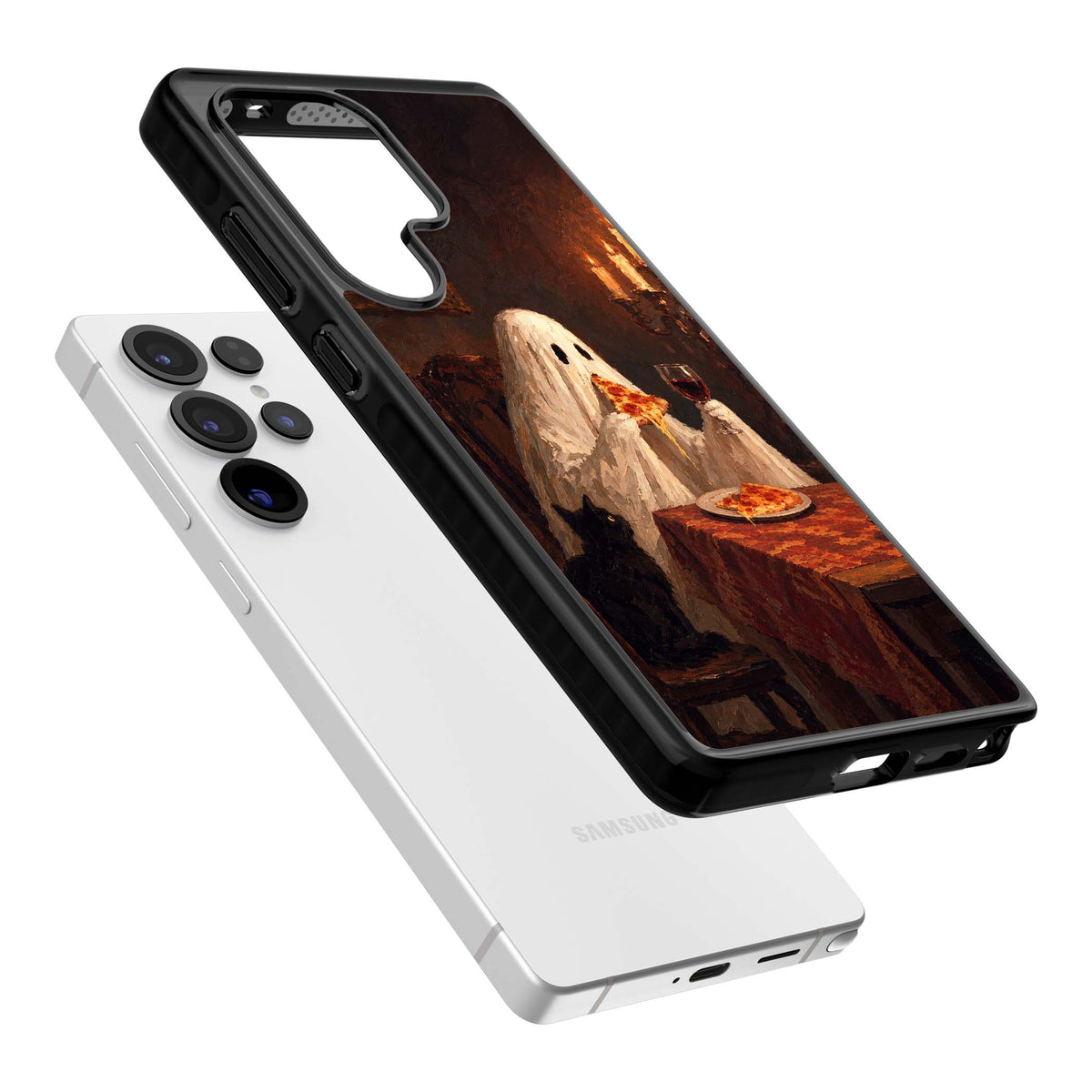 Lonely Night In art iPhone case | Black Impact case for Samsung Galaxy S25 Ultra