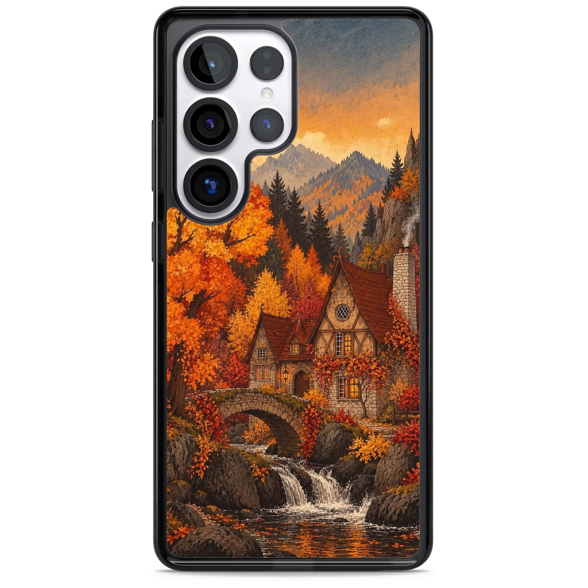Auburn Cottage iPhone case | Black Impact case for Samsung Galaxy S25 Ultra