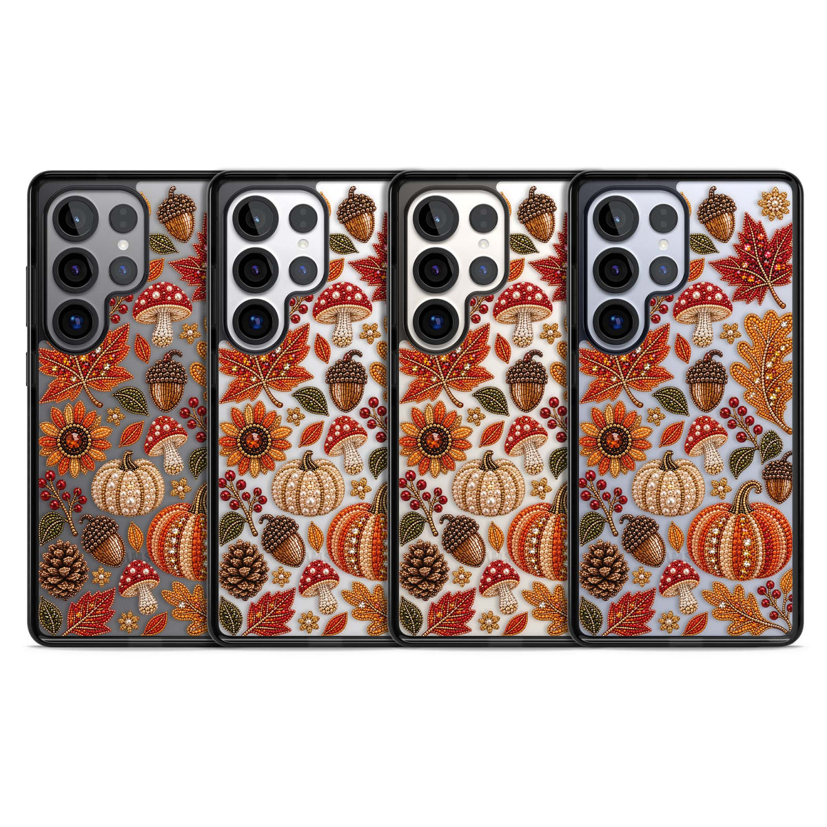 Beaded Autumn iPhone case | Black Impact case for Samsung Galaxy S25 Ultra