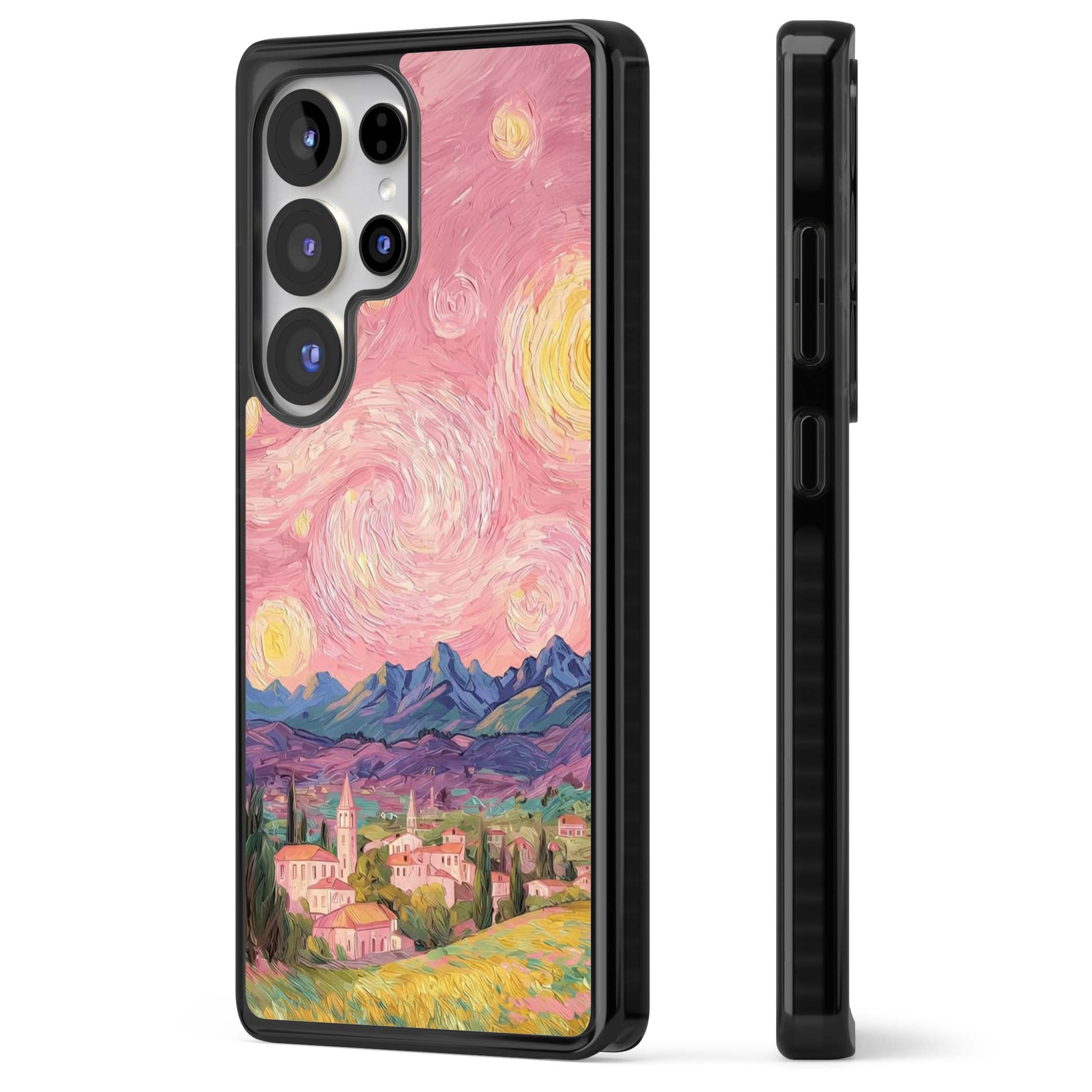 The Starry Sunset for her iPhone case | Black Impact case for Samsung Galaxy S25 Ultra